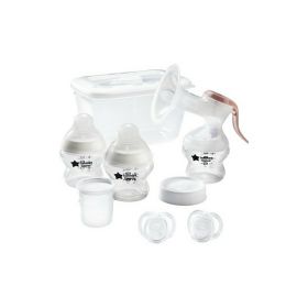 Set de pornire pentru alaptare Tommee Tippee Made for Me 2022: pompa de san manuala si accesorii, 0 luni +