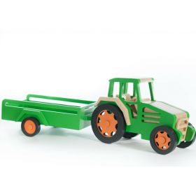 Jucarii Montessori Tractor cu remorca, Marc toys