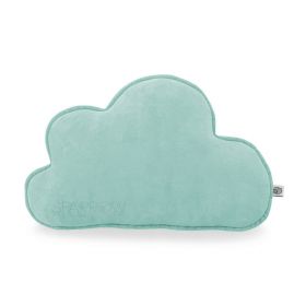 Perna decorativa din bumbac velur, moale, sub forma de Nor, 40 x 30, Sparrow, Cloud, Azure