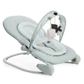 Balansoar, Chicco, Multifunctional Hoopla, Cu banda detasabila pentru jucarii, Cu insertie reductoare detasabila, Reglabil in 4 pozitii, 82.5x52x30.5 cm, 0-18 kg, 0 luni+, Antiguan Sky, Albastru