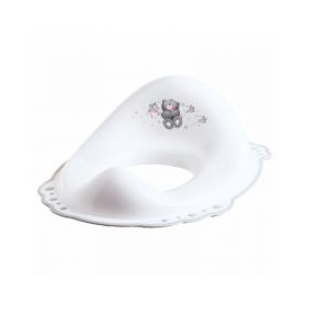 Maltex baby - Reductor toaleta copii, antiderapant, Bear Alb,