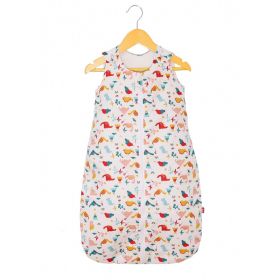 Sac de dormit copii, Cute Dinosaurs, din bumbac, 95 cm, 1,5 tog