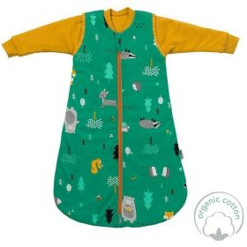 Sac de dormit cu maneca lunga detasabila Woodland Animals 70 cm 2.5 Tog