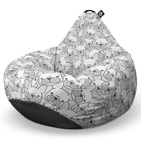 Fotoliu Puf Bean Bag tip Para XL, Frenchies Albi