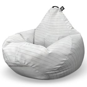 Fotoliu Puf Bean Bag tip Para XL, Lemn Alb