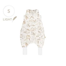 Babysteps - Sac de dormit cu picioare, bumbac muselina 0.5 Tog, Light Boho, S, 1-3 ani