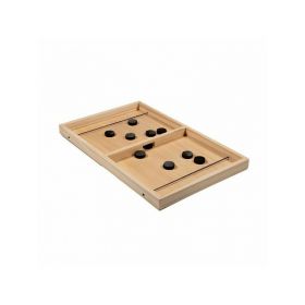 Joc societate Sling Puck Clown Games cutie lemn de stocare usor de transportat instructiuni incluse
