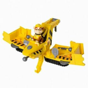 Spin Master - Set de joaca Vehicul transformabil Flip and Fly , Paw Patrol , Cu figurina Rubble