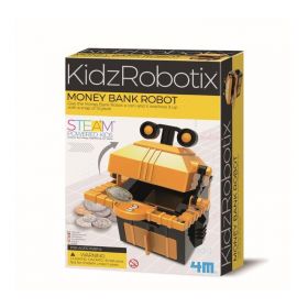 Kit constructie robot - Money Bank Robot, Kidz Robotix