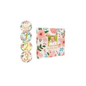 Pearhead - Set cadou caietul bebelusului model floral