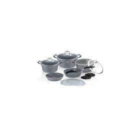 Set oale marmorate, 13 piese, Gray Stone Touch Line, Berlinger Haus, BH 6176