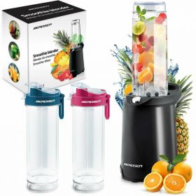 Blender pentru Smoothie de fructe, legume si gheata, Berdsen, BD-752, 700W, 2 sticle incluse