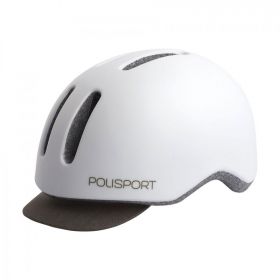 Casca Ciclism Urbana Polisport Commuter - 58-61 cm, L, Alb-Gri