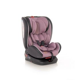 Lorelli - Scaun auto Nebula Spatar reglabil, Pozitie de somn, Rotire 360 grade, 0-36 Kg, cu Isofix, Roz