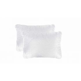 Set 2 Perne Somnart matlasate microfibra Striata, 50x70 cm
