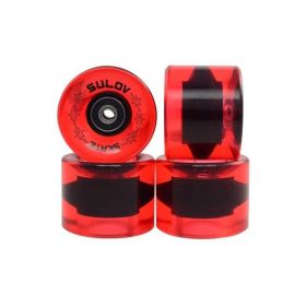 Set 4 Roti Skateboard - 60 x 45 Mm, Rosu