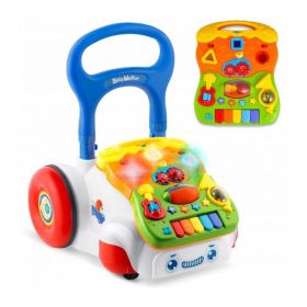 Antemergator 2 in 1 cu diverse activitati si muzica Ricokids RK-744 - Alb