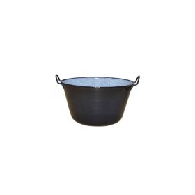 Cazan emailat, 100 litri, negru
