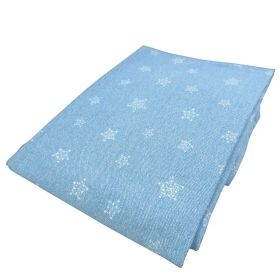 Cearceaf Stars in your eyes-Blue, cu elastic, din bumbac , 52x95 cm