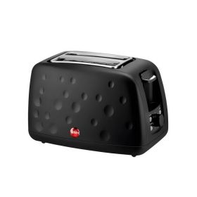 Prajitor de Paine Eldom, 900W, termostat reglabil, 2 felii, Negru