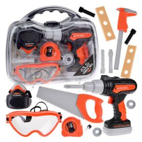 Trusa de scule pentru atelier copii, 15 elemente, Jokomisiada