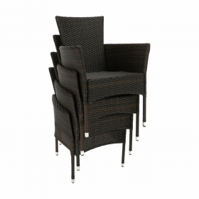 Set de gradina din 9 piese, maro/bej, MENIBOR