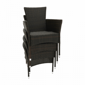 Set de gradina din 9 piese, maro/bej, MENIBOR