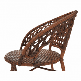 Set de gradina din rattan 1 + 2, maro, JARUB