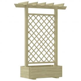 Pergola de gradina cu jardiniera