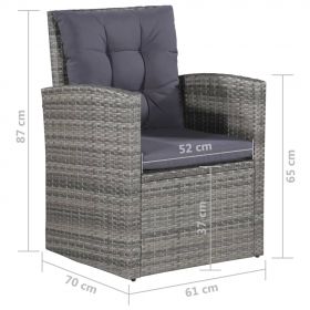 Set mobilier de exterior cu perne