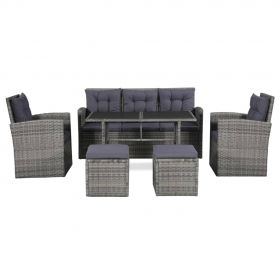 Set mobilier de exterior cu perne