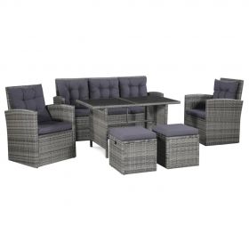 Set mobilier de exterior cu perne