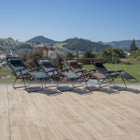 Sezlong de gradina reglabil, GERALD