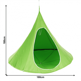 Scaun suspendabil balansoar, verde, KLORIN BIG SIZE