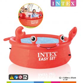 Intex Piscina gonflabila Happy Crab Easy Set, 183 x 51 cm