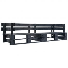 Set canapea gradina paleti cu perne nisipii