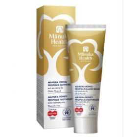 Pastă de dinți fără fluor, cu miere de Manuka MGO 400+, Propolis și ulei de Manuka