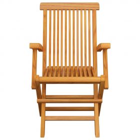 Scaune de gradina cu perne gri carouri, 4 buc., lemn masiv tec, multicolor