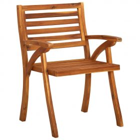 Scaune mobilier de gradina cu perne, 2 buc., lemn masiv acacia, verde