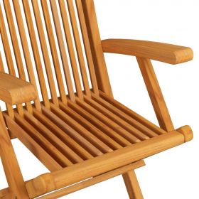 Scaune de gradina cu perne gri carouri, 4 buc., lemn masiv tec, multicolor