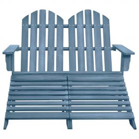 Scaun gradina Adirondack 2 locuri & otoman