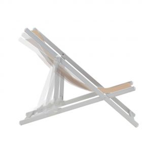 Scaune pliante de plaja, 2 buc., crem, aluminiu si textilena