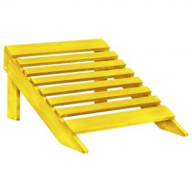 Scaun de gradina Adirondack 2 locuri & otoman galben