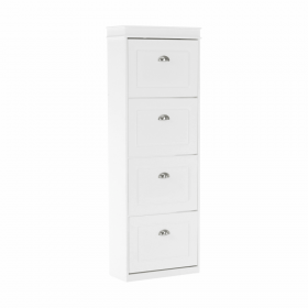 Pantofar, 4 compartimente, alb/gri, SEBER TYP 3