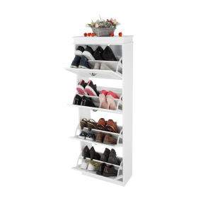 Pantofar, 4 compartimente, alb/gri, SEBER TYP 3