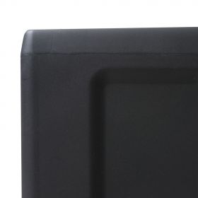 Dulap de depozitare pentru gradina cu 4 rafturi negru si gri,