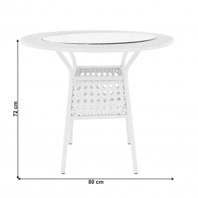 Set de gradina 1+4, alb, KOVEN