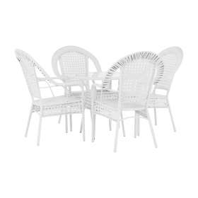 Set de gradina 1+4, alb, KOVEN