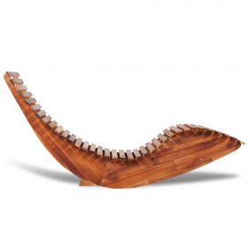 Balansoar sezlong din lemn de acacia