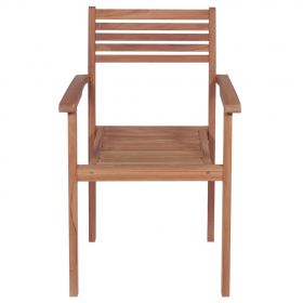 Scaune gradina, perne gri model carouri, 2 buc., lemn masiv tec